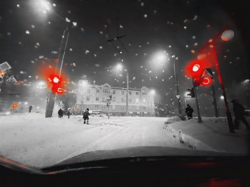 В Гродно из-за снегопада резко ухудшилась ситуация на дорогах1