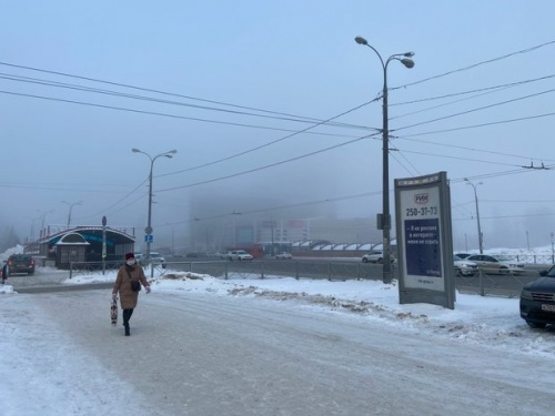 В Казани наблюдается сильный туман3