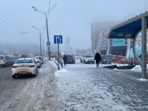 В Казани наблюдается сильный туман1