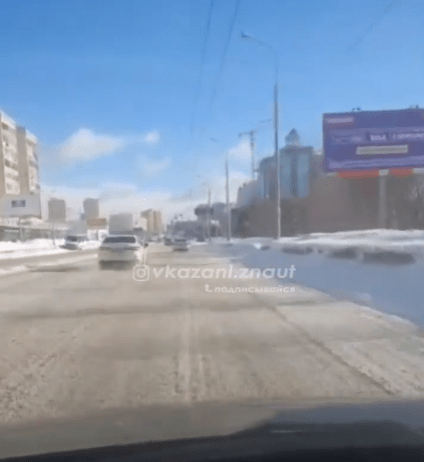Гости Казани пожаловались на снег на дорогах Казани1