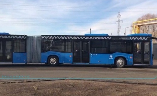 В Москве завершаются тесты автобуса-«гармошки» КАМАЗ-62991