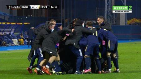 Загребское «Динамо» выбило «Тоттенхэм» из Лиги Европы после поражения в первом матче со счетом 0:23