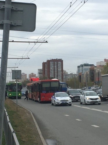 В Казани произошло ДТП с автобусами - фото1