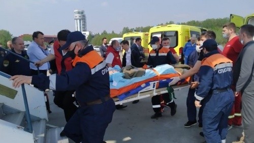 В Москве приземлился борт МЧС с пострадавшими из Казани2