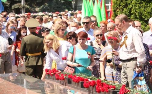 Как это было: гомельчане почтили память жертв Великой Отечественной войны25