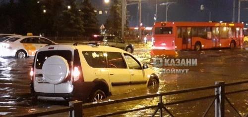 Казань в очередной раз затопило во время ливня 1