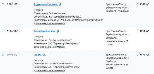 Сколько зарабатывают белорусы в регионах: город Береза3