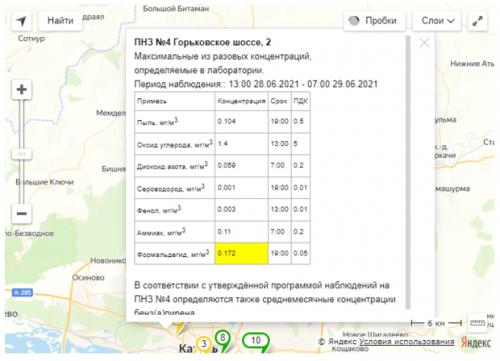 В Казани снова зафиксировали превышение ПДК вредных веществ в воздухе2