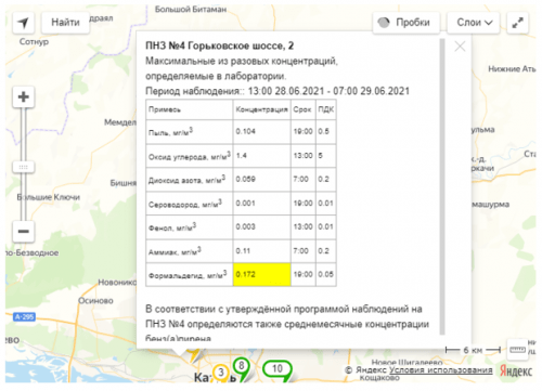 В Казани снова зафиксировали превышение ПДК вредных веществ в воздухе2