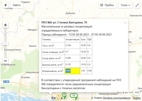 В Казани снова зафиксировали превышение ПДК вредных веществ в воздухе4