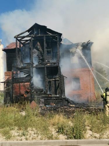 В Зеленодольске снова пожар в ﻿историческом квартале «Полукамушки»1
