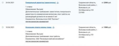 Зарплаты белорусской глубинки. На такие деньги нанимают в Волковыске3