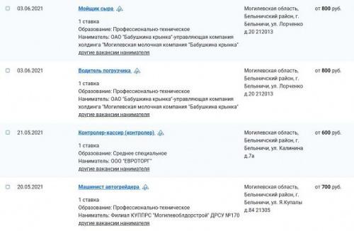 Зарплаты белорусской глубинки. Такая ситуация сегодня в Белыничах 2