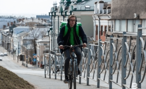 Предложено ввести для курьеров на велосипедах экзамен на знание ПДД1
