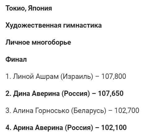 Российских гимнасток засудили на Олимпиаде и оставили без золота впервые с 1996 года1