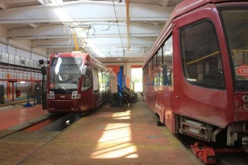 В Казани проводят реконструкцию трамвайных путей2