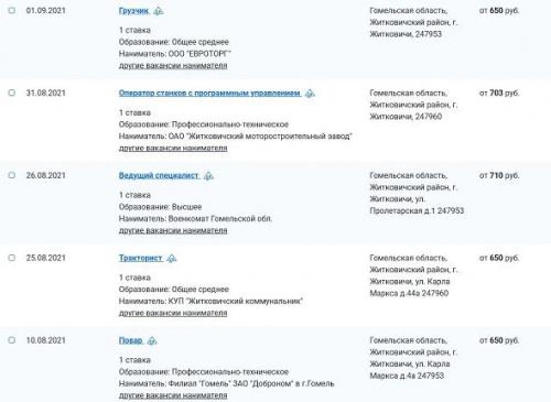 Зарплаты Беларуси. Столько сегодня платят в Житковичах2