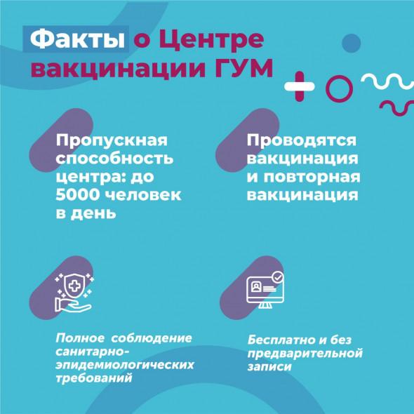 В ГУМе открылся новый центр вакцинации от COVID-195