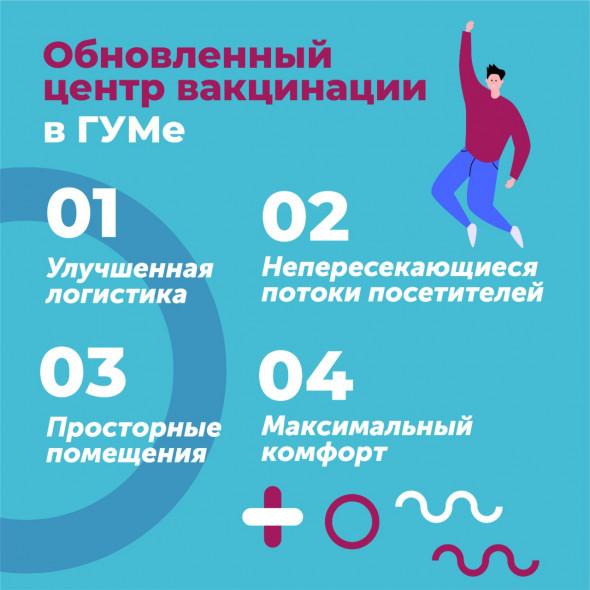 В ГУМе открылся новый центр вакцинации от COVID-192