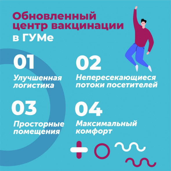 В ГУМе открылся новый центр вакцинации от COVID-196