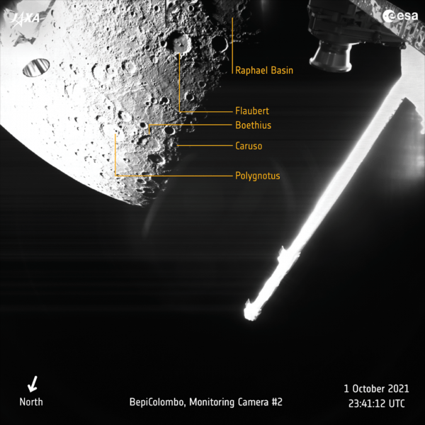 Зонд BepiColombo сделал первый близкий снимок Меркурия 6