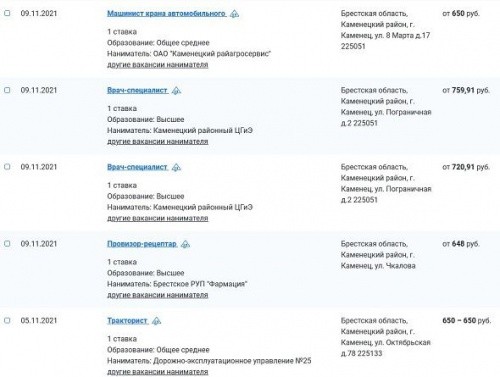 Сколько зарабатывают белорусы в провинции? Город Каменец  2