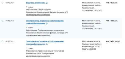 Сколько платят белорусам в провинции – Климовичи 1