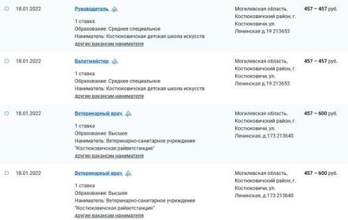 Зарплаты белорусских городов. В Костюковичах – до 2 500 рублей1