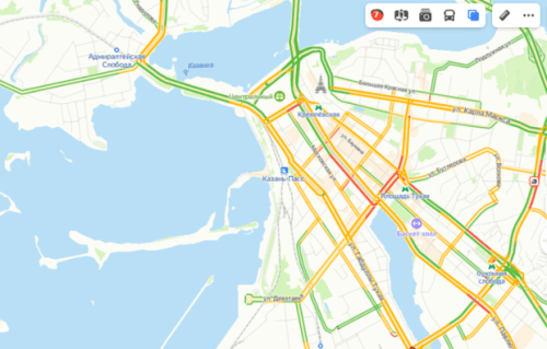 В Казани вечером в пятницу наблюдаются пробки1