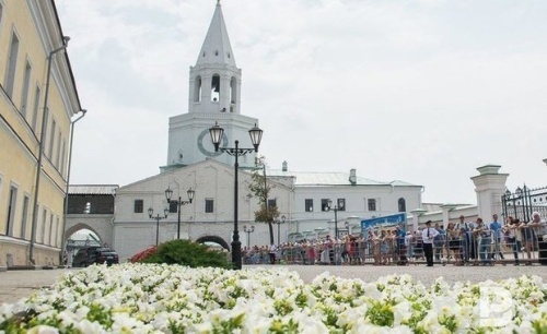 Со Спасской башни Казанского кремля сняли звезду для реставрации1