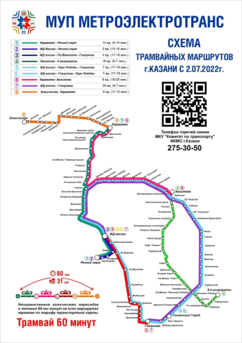 В Казани вводят три новых трамвайных маршрута1