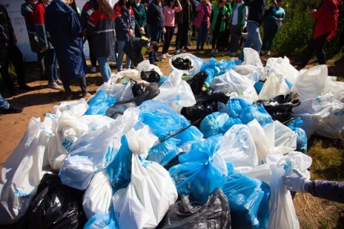 Активисты ТАИФ-НК помогли очистить от мусора берег озера «Юртово» 2