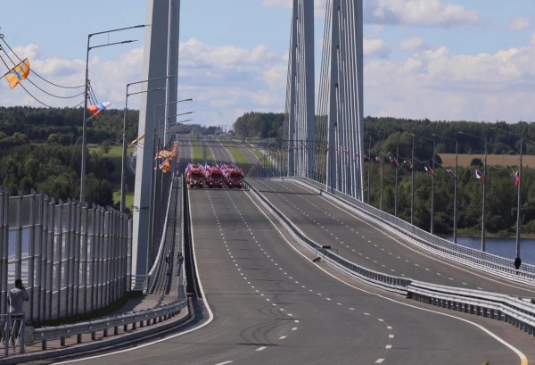 В Череповце открыли новый мост через Шексну8