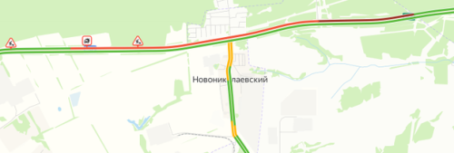 В Татарстане вновь пробка на участке трассы М-71