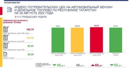 За неделю в Татарстане подорожал бензин АИ-981