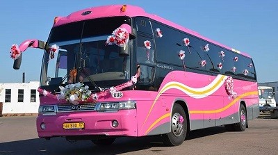 Свадебный автобус от фирмы «Тайм-Авто»