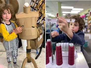 7-летний мальчик создает модели одежды с 4 лет и уверяет, что он реинкарнация модельера Гуччо Гуччи 2