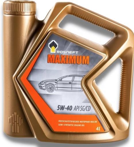 Моторное масло Роснефть Maximum 5W-40, 4 л