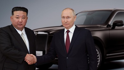 Путин подарил Ким Чен Ыну автомобиль Aurus российского производства