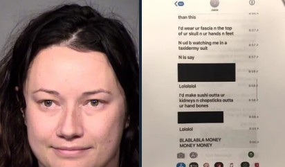Женщина арестована после отправки 159 тысяч сообщений и угроз