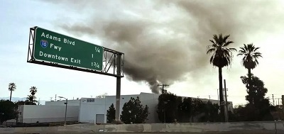 Пожар на незаконной плантации: LA затянуло дымом марихуаны