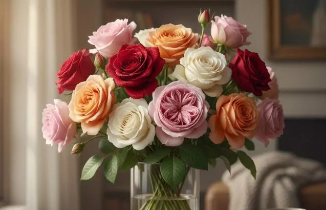 Язык лепестков: всё, что нужно знать о выборе и жизни букета роз